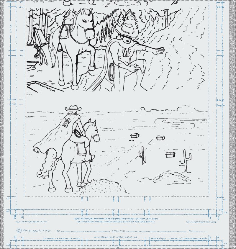 The Meteor Brigade pencils and inks process GIF